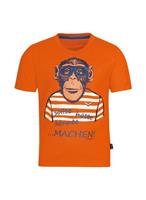 Trigema T-Shirt TRIGEMA T-Shirt mit großem Affen-Druckmotiv (1-tlg)