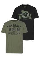 Lonsdale T-Shirt "BANGOR", (Packung, 2 tlg., 2er-Pack)