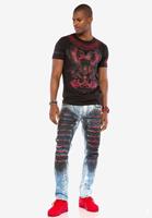 Cipo & Baxx Slim-fit-Jeans in lässigem Used-Look