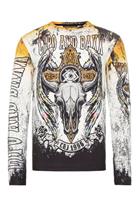 Cipo & Baxx Langarmshirt mit extravagantem Print