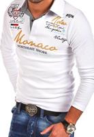 Behype Poloshirt »MONACO« mit trendigen Stickereien