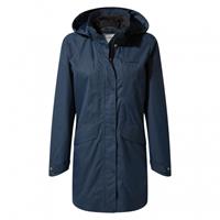 Craghoppers outdoorjas Aird dames polyester donkerblauw mt 36
