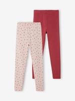 Vertbaudet 2er-Pack Mädchen Leggings Oeko Tex rosa