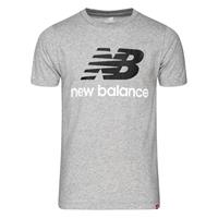 newbalance New Balance Essentials Stacked Logo Tee grau/weiss Größe XL