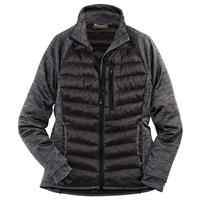 Pinewood Dames Fleecevest Abisko Hybrid Power Fleece Jacket, zwart-grijs