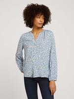 Tom Tailor Gedessineerde blouse met LENZING(TM) ECOVERO(TM), blue dotted design
