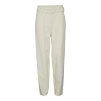 Vero Moda high waist straight fit pantalon VMULIA beige