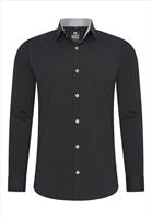 Rusty Neal heren overhemd | zwart - grijs | slim fit | Italian-Style.nl, 