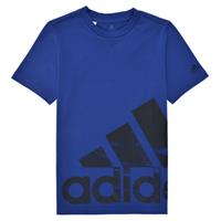 Kurzarm-t-shirt Für Kinder Adidas Big Logo Blau