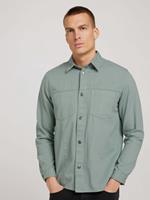 Tom Tailor Basic Hemd, Dark Smoke Green
