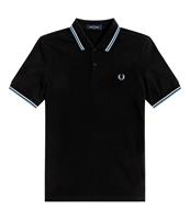 fredperry Fred Perry - Twin Tipped Fred Perry Blk/White/Sky - Polos