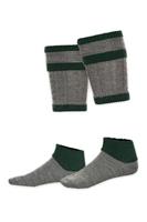 Country Socks Trachten Loferl grau-grün 101503