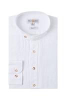 Almsach Trachten Trachtenhemd langarm weiß slimfit 002509