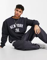 Newera New York Yankees Heritage Navy Sweatshirt mit Rundhalsausschnitt