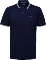 Blauwe Selected Homme Polo Slhaze Sport Ss Polo W