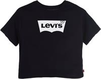 Levis Levi's T-shirt met logo zwart Meisjes Katoen Ronde hals Logo - 