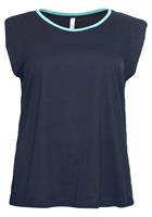 Sheego T-Shirt mit betonten Schultern