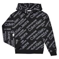 Calvin Klein Jeans  Kinder-Sweatshirt SLANTED AOP LOGO RELAXED HOODIE