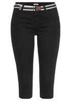 KangaROOS NU 20% KORTING:  Capri jeans Capri-jeans met riem met bijpassende riem - nieuwe collectie (set, Met een afneembare riem)
