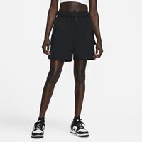 Nike Sportswear Essential Geweven damesshorts met hoge taille - Zwart