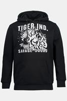 STHUGE Sweatshirt »STHUGE Hoodie Sweater Wording Print Kapuze Langarm«