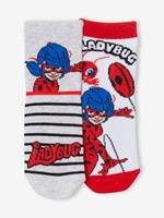 2er-Pack Mädchen Socken MIRACULOUS weiß/rot ladybug
