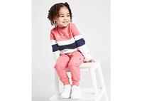 Tommy Hilfiger Girls' Colour Block Crew Tracksuit Infant, Roze