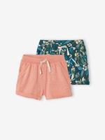 VERTBAUDET Set van 2 jersey shorts voor meisjes roze set