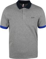 Sun'68 Polo Logo Fluo Grijs  Poloshirt