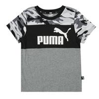 Jungen Kurzarm-T-Shirt Puma ESS+ Camo Schwarz (Größe: 5-6 Jahre)