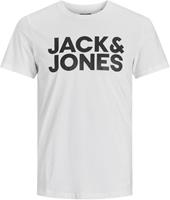 JACK&JONES T-shirt met ronde hals en korte mouwen, motief vooraan