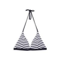 ESPRIT Women Beach gestreepte triangel bikinitopje donkerblauw/wit
