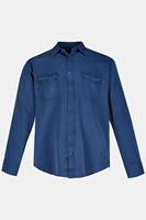 jp1880 overhemd, grote maten, , heren, blauw, 