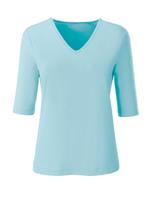 Shirt met v-hals in turquoise van heine