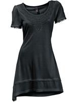 Lang shirt in zwart van Linea Tesini