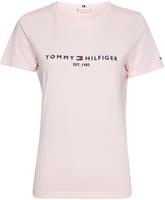 Tommy Hilfiger Rundhalsshirt "TH ESS HILFIGER C-NK REG TEE SS", mit Tommy Hilfiger Linear Logo-Schriftzug