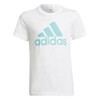 adidas Big Logo T-Shirt Jungen - WeiÃŸ, TÃ¼rkis