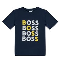 BOSS Graphic Logo T-Shirt Junior, Blauw