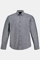 JP1880 Businesshemd Leinenmixhemd Langarm Buttondown-Kragen Modern Fit