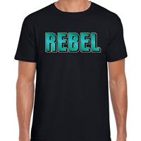 Bellatio Rebel cadeau t-shirt Zwart