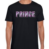 Bellatio Prince muziek cadeau t-shirt Zwart