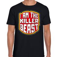 Bellatio Halloween - Halloween I am the killer beast verkleed t-shirt Zwart