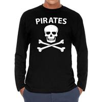 Bellatio Pirates Long sleeve t-shirt zwart heren - Zwart