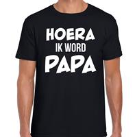 Bellatio Hoera ik word papa - t-shirt Zwart