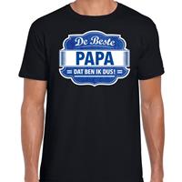 Bellatio Cadeau t-shirt voor de beste papa voor heren - Zwart