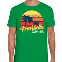 Bellatio Marbella zomer t-shirt / shirt Marbella summer voor heren - Groen