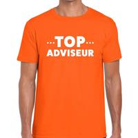 Bellatio Top adviseur beurs/evenementen t-shirt Oranje