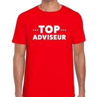 Bellatio Top adviseur beurs/evenementen t-shirt Rood