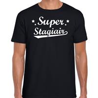 Bellatio Super Stagiair cadeau t-shirt Zwart