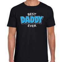 Bellatio Best daddy ever / beste vader ooit cadeau t-shirt - Zwart
